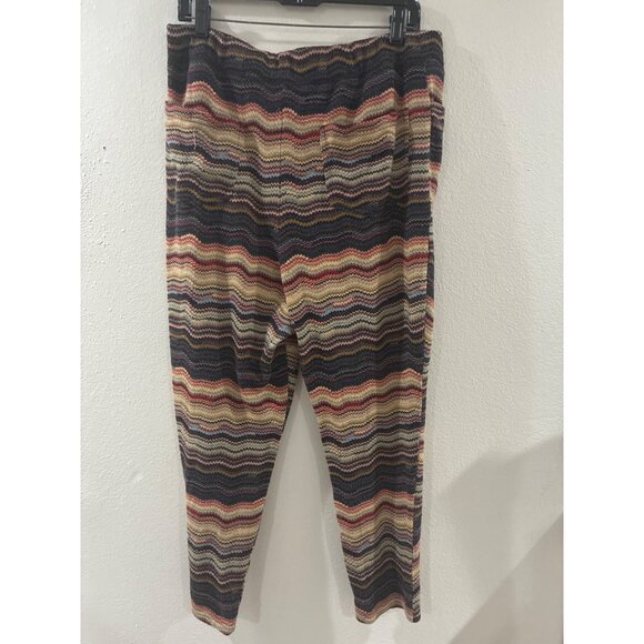 Free People Womens Striped Jogger casual Pants pockets Size large Multicolor - Picture 2 of 8